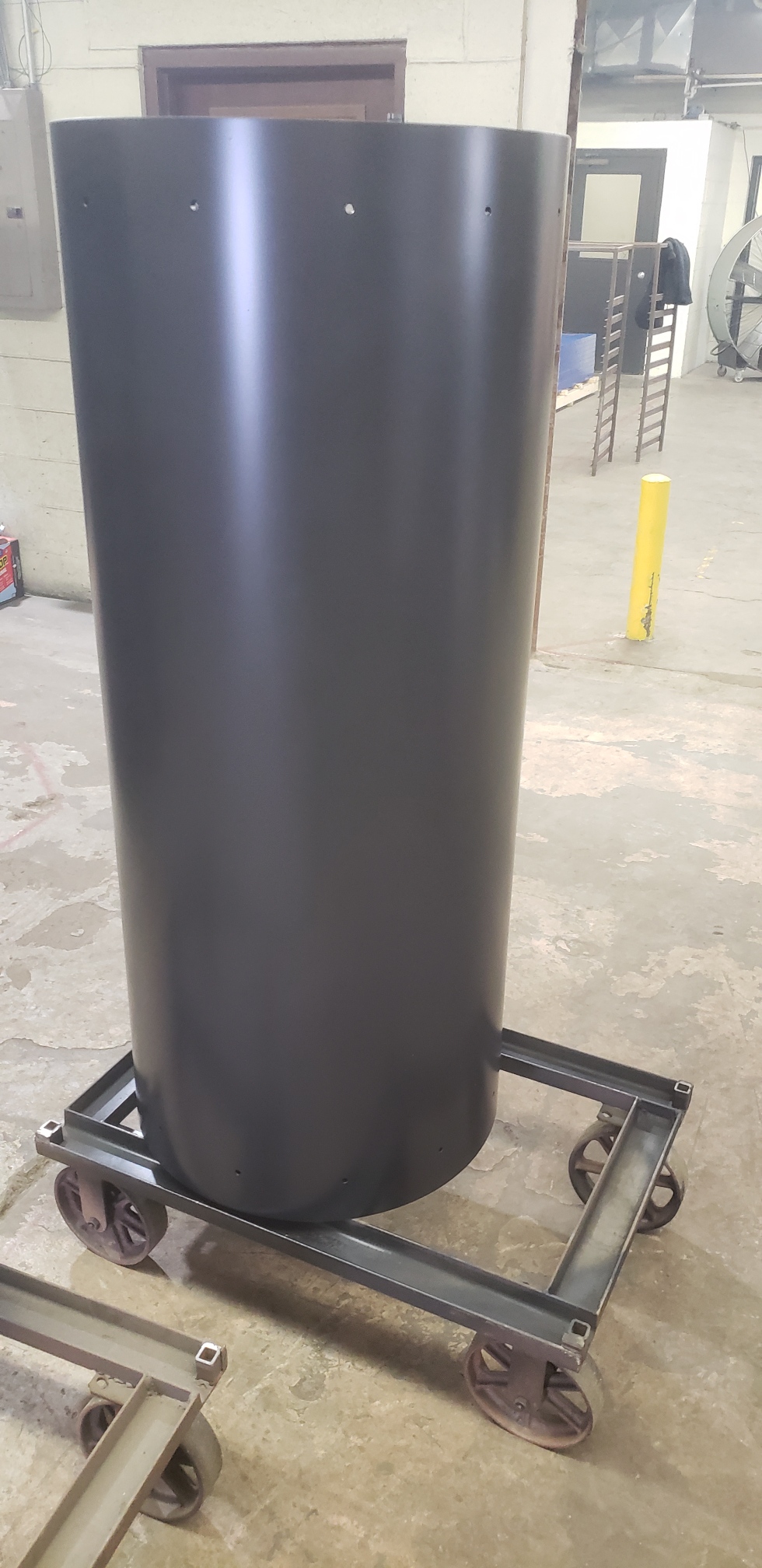 Coating large items with Teflon